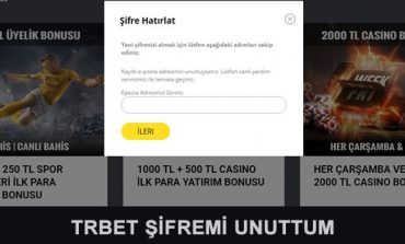 Trbet Şifremi Unuttum