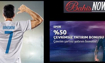 Bahisnow Yüzde 50 Çevrimsiz Bonus