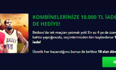 Betboo Kombinelerinize 10.000 TL İade, 10 Dönüş De Hediye Veriyor