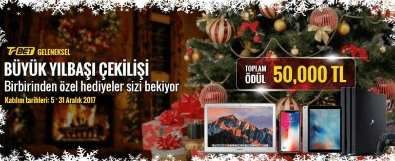 Trbet Yılbaşı Çekilişi 50 000 TL Toplam Ödül Veriyor!