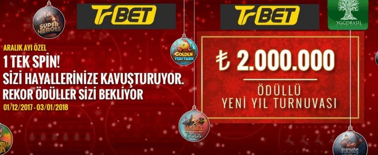 Trbet 2.000.000 TL Ödüllü Yeni Yıl Turnuvası Başladı!