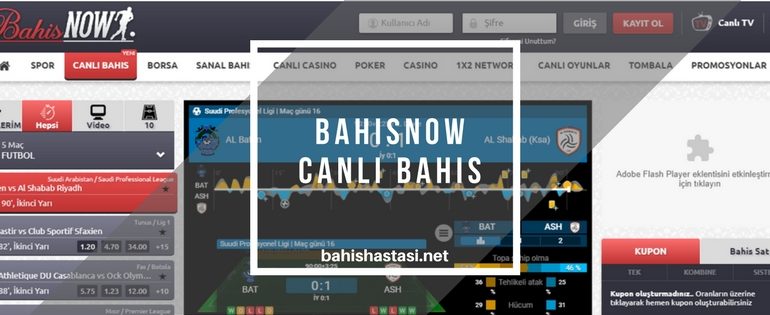 Bahisnow Canlı Bahis