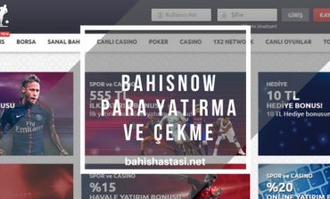 Bahisnow Para Yatırma ve Para Çekme