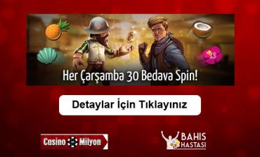 Casinomilyon Bedava 30 Dönüş Bonusu