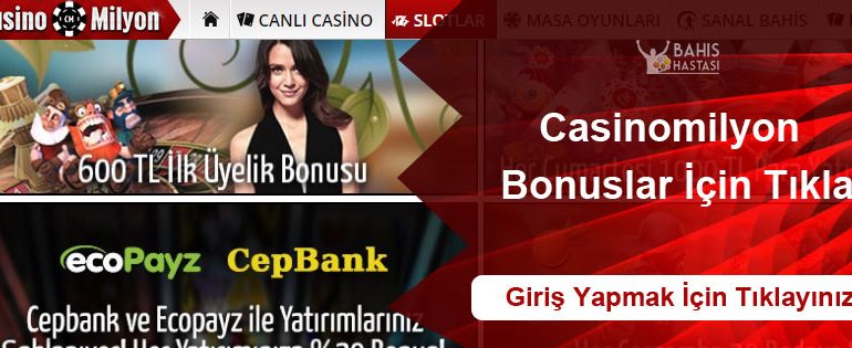 Casinomilyon Bonuslar