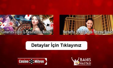 Casinomilyon Para Yatırma Bonusları