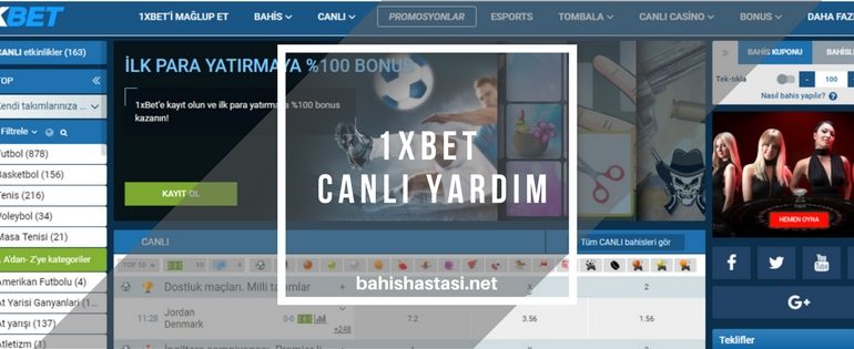 1xbet Canlı Yardım