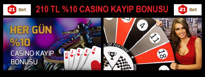 21bet casino kayıp bonusu