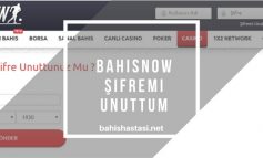 Bahisnow Şifremi Unuttum