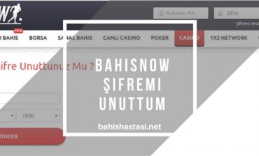 Bahisnow Şifremi Unuttum