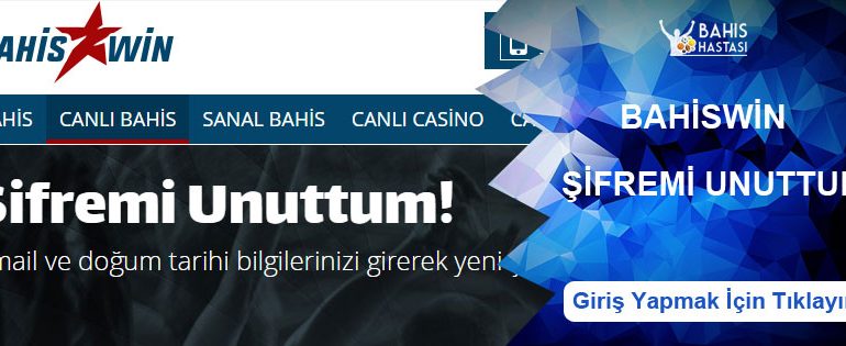 Bahiswin Şifremi Unuttum