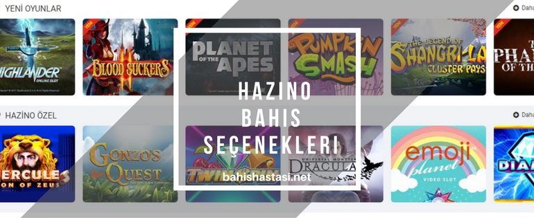 Hazino Bahis Seçenekleri