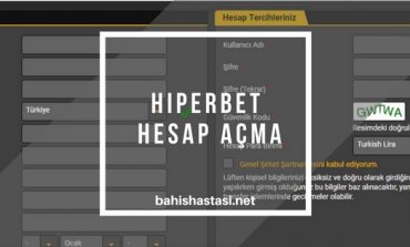 Hiperbet Hesap Açma