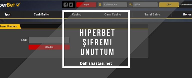 Hiperbet Şifremi Unuttum