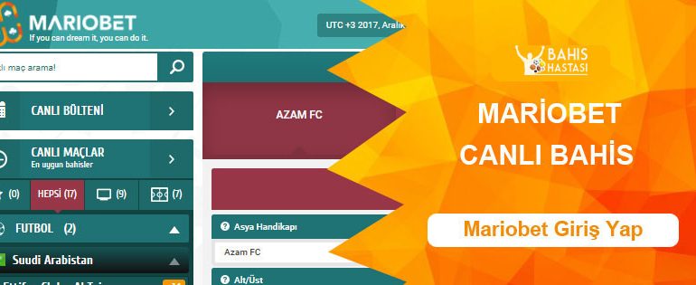 Mariobet Canlı Bahis