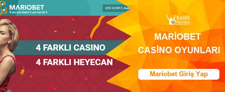 Mariobet Canlı Casino ve Casino Oyunları