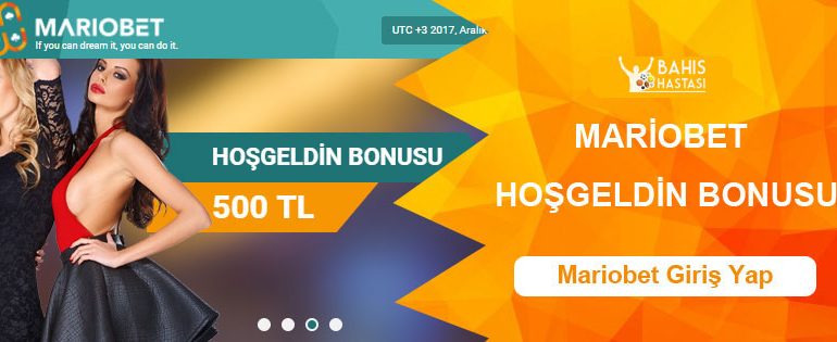 Mariobet Hoşgeldin Bonusu 500 TL Oldu