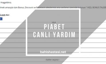 Piabet Canlı Yardım