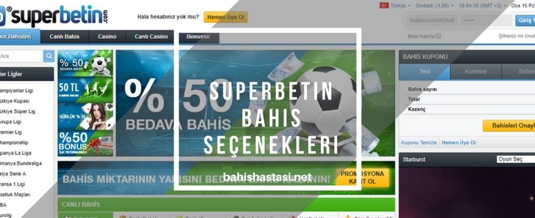 Superbetin Bahis Seçenekleri