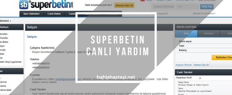 Superbetin Canlı Yardım