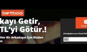 Betboo Arkadaşını Getirene Bonus Veriyor