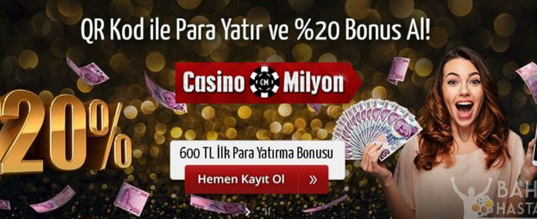 Casinomilyon QR Kod Bonusu Vermeye Başladı