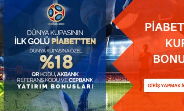 Piabet 2018 Dünya Kupası Bonusları