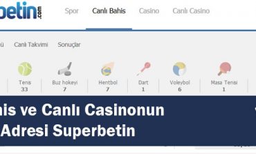 Canlı Bahis ve Canlı Casinonun Güvenilir Adresi Superbetin
