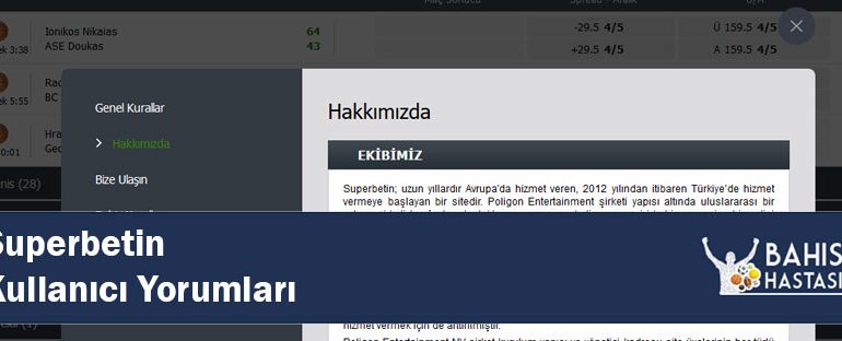 Güvenilir Canlı Bahis Sitesi Superbetin Kullanıcı Yorumları