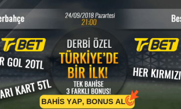 Trbet Fenerbahçe-Beşiktaş Derbi Özel, Tek Kuponda 3 Farklı Bahis Oyna!