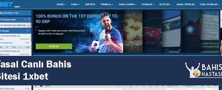 Yasal Canlı Bahis Sitesi 1xbet